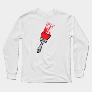 Paintbrush - Red Long Sleeve T-Shirt
